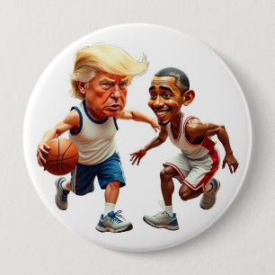 Macaron Rond 10 Cm Donald Trump Barack Obama