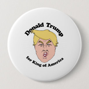 Macaron Rond 10 Cm Donald Trump pour le roi de l'Amérique - atout