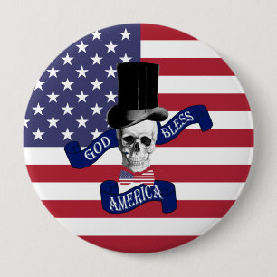 Macaron Rond 10 Cm Drapeau américain patriotique