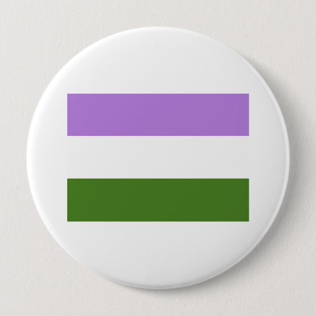 Macaron Rond 10 Cm Drapeau de fierté de Genderqueer (Devant)