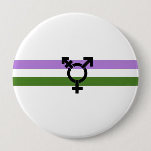 Macaron Rond 10 Cm Drapeau de la fierté de genre