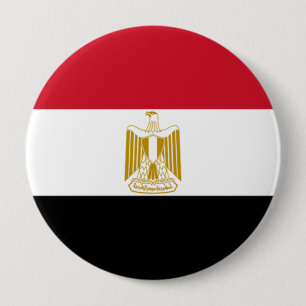 Macaron Rond 10 Cm Drapeau de l'Égypte