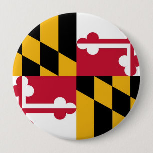 Macaron Rond 10 Cm Drapeau d'état du Maryland