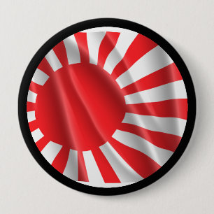 MACARON ROND 10 CM DRAPEAU JAPONAIS