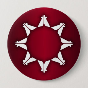 Macaron Rond 10 Cm Drapeau Oglala Lakota