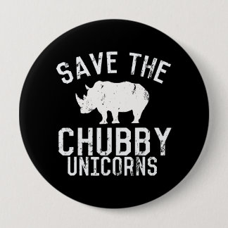 Macaron Rond 10 Cm Drôle Enregistrer Chubby Unicorns Fat Rhino