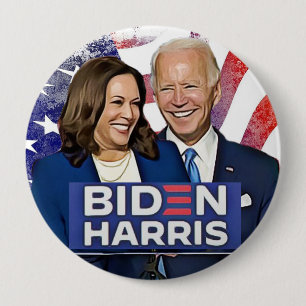 Macaron Rond 10 Cm Élection présidentielle de Biden et Harris 2020