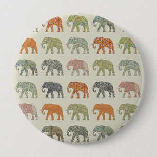 Macaron Rond 10 Cm Élément Coloré Motif Animal Contemporain