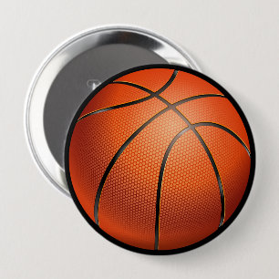 Macaron Rond 10 Cm Épinglette de fan de basket-ball 3D Cool pour joue
