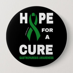 Macaron Rond 10 Cm Espoir D'Un Traitement...Bouton Gastroparesis