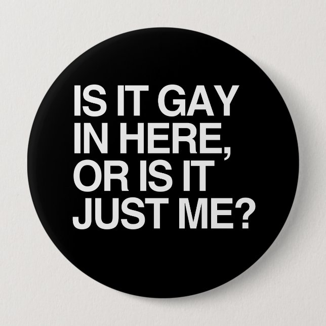 Macaron Rond 10 Cm EST-IL GAY ICI - BLANC -.png (Devant)