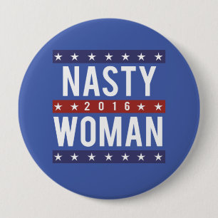 Macaron Rond 10 Cm Femme méchante pour le président 2016 -- Ele