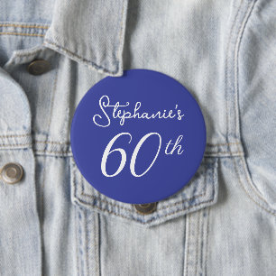 Macaron Rond 10 Cm Fête d'anniversaire élégante lavande monogramme 60