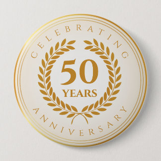 Macaron Rond 10 Cm Fête de l'Anniversaire. Gold personnalisé