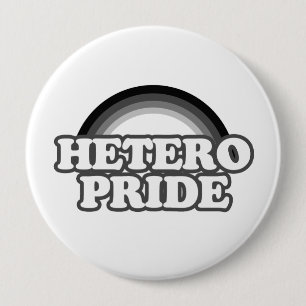 Macaron Rond 10 Cm Fierté hétérosexuelle
