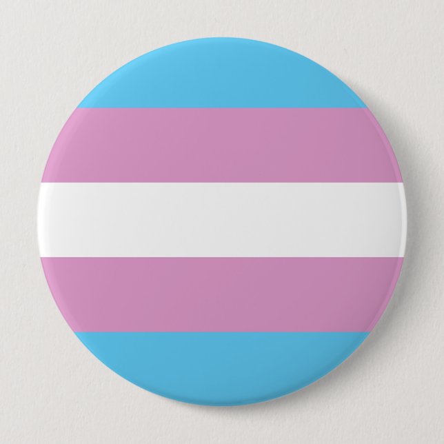 Macaron Rond 10 Cm Fierté transexuelle (Devant)