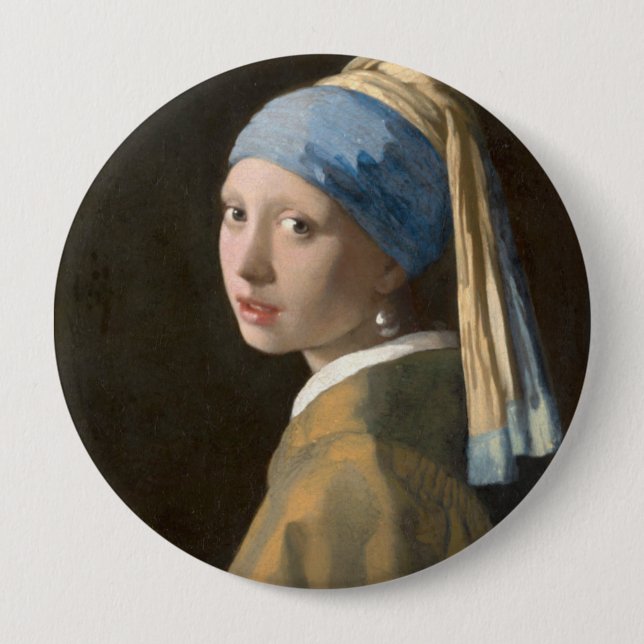 Macaron Rond 10 Cm Fille avec une oreille perle (Devant)