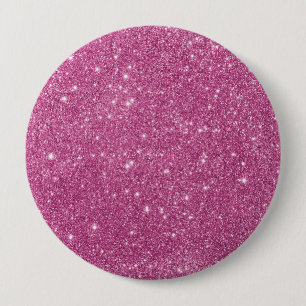 Macaron Rond 10 Cm Fille Parties scintillant rose