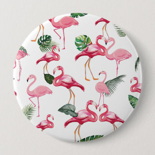 Macaron Rond 10 Cm Flamants roses Love Motif