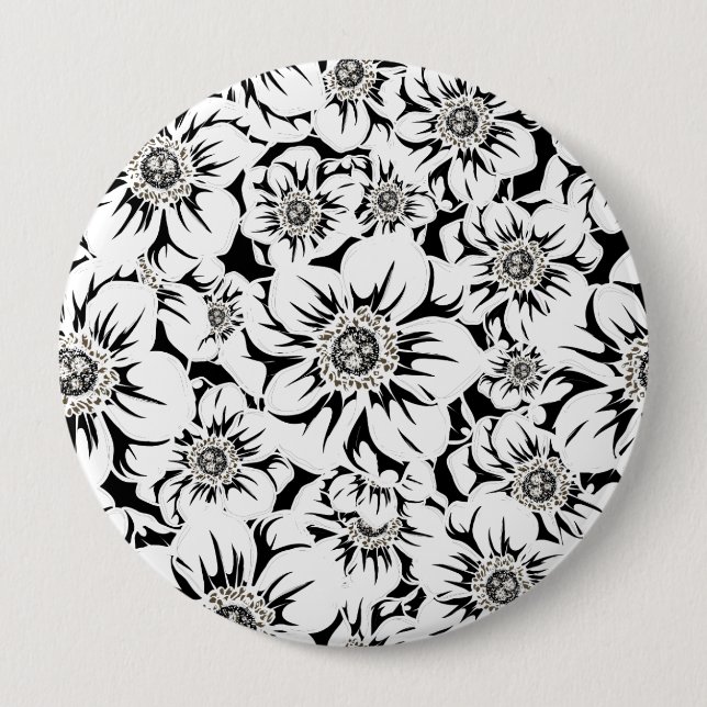 Macaron Rond 10 Cm Fleurs Mandala 6 (Devant)