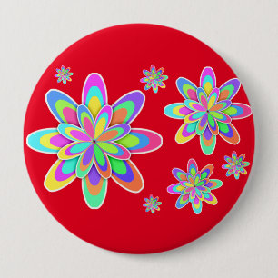 Macaron Rond 10 Cm Fleurs super