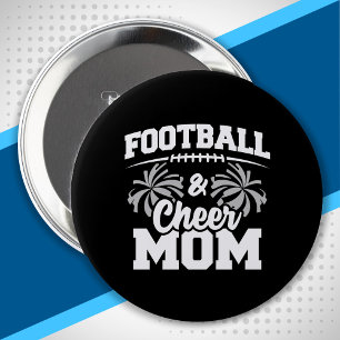 Macaron Rond 10 Cm Football et Cheer Mom - Sports lycéens