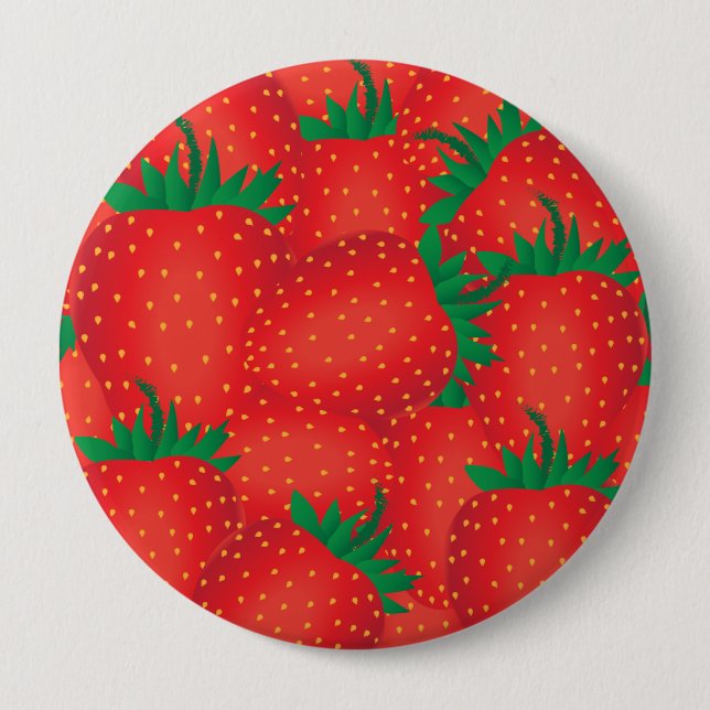 Macaron Rond 10 Cm Fraises (Devant)