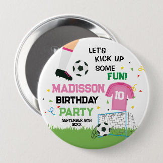 Macaron Rond 10 Cm Futbol Soccer Birthday party