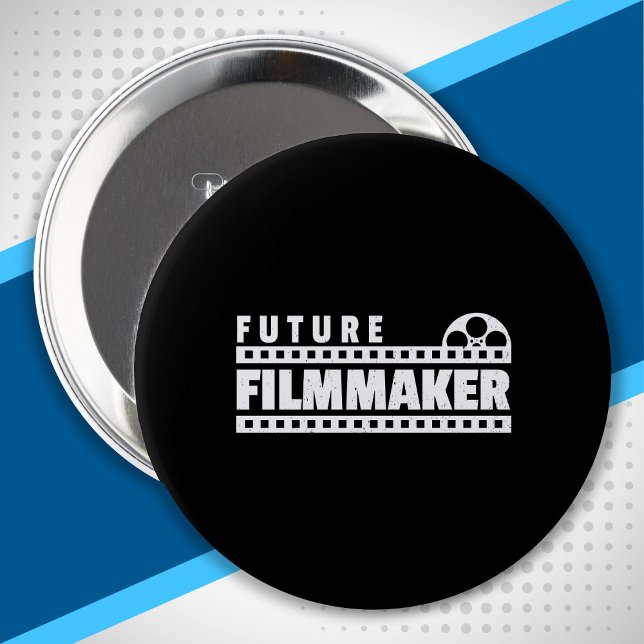 Macaron Rond 10 Cm Futur réalisateur de films Indie réalisateur produ (Créateur téléchargé)