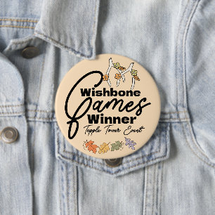 Macaron Rond 10 Cm Gagnant des jeux de la Souhaitbone de Friendsgivin