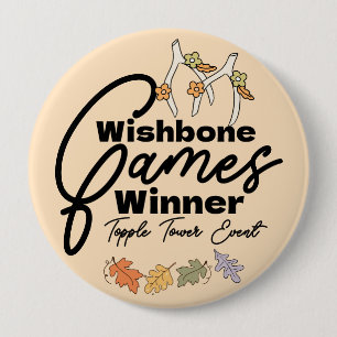 Macaron Rond 10 Cm Gagnant des jeux de la Souhaitbone de Friendsgivin