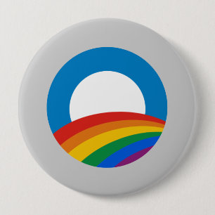 Macaron Rond 10 Cm Gay pride d'Obama