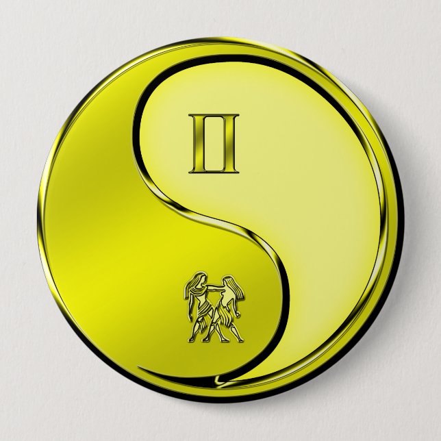 Macaron Rond 10 Cm Gémeaux (Devant)