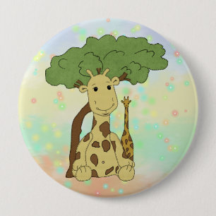 Macaron Rond 10 Cm Giraffe