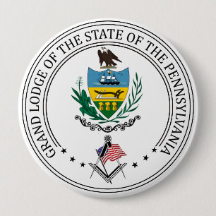 Macaron Rond 10 Cm Gîte de franc-maçonnerie de l'état de Pennsylvanie