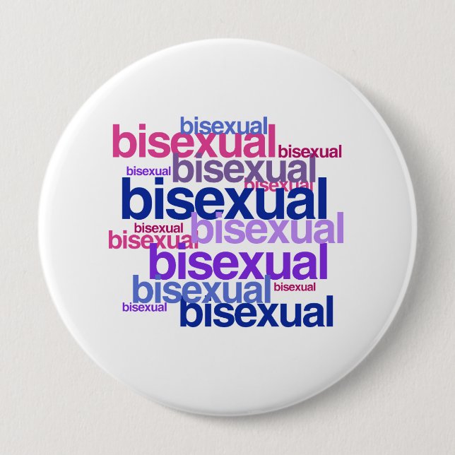 MACARON ROND 10 CM GROUPE BISEXUEL DE FIERTÉ - .PNG (Devant)