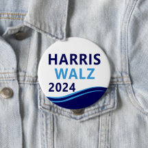 Harris Walz 2024 pour le président Bouton d'onde b