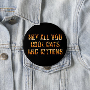 Macaron Rond 10 Cm Hey All You Chats Cool et chatons   Tiger