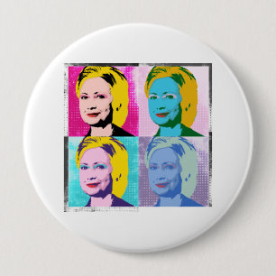 Macaron Rond 10 Cm hillary 2016 pop art - - 