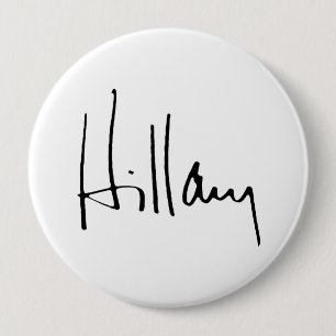 Macaron Rond 10 Cm HILLARY CLINTON AUTOGRAPH.png