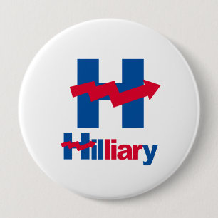 Macaron Rond 10 Cm HILLARY TORDUE EST une MENTEUSE - - Anti-Hillary -