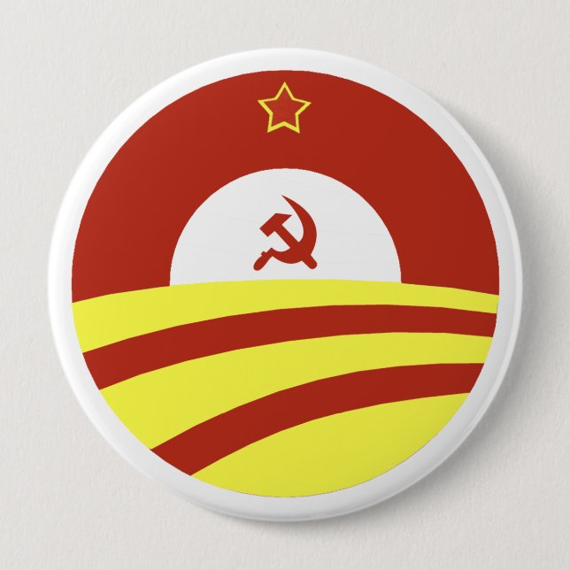 Macaron Rond 10 Cm Hussein Obama indique : Écartez la richesse (Devant)