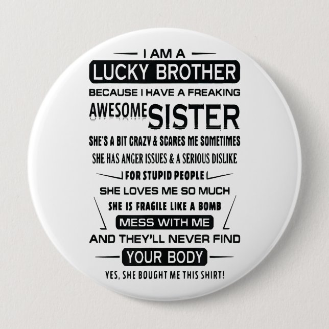 Macaron Rond 10 Cm I. A. Lucky Brother Christmas (Devant)