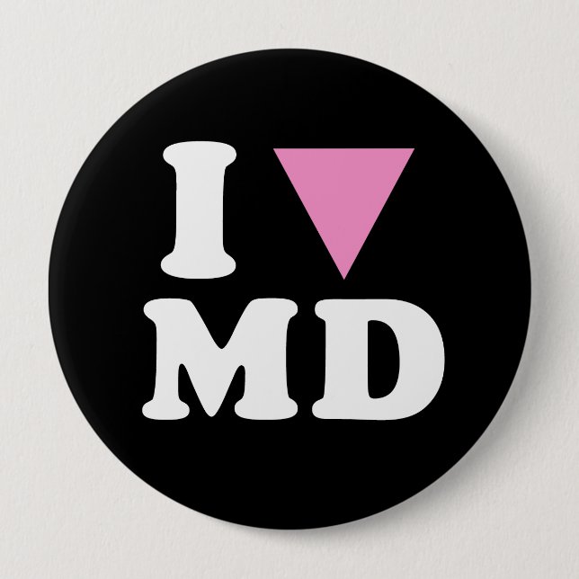 Macaron Rond 10 Cm I LOVE GAY MD - WHITE -.png (Devant)
