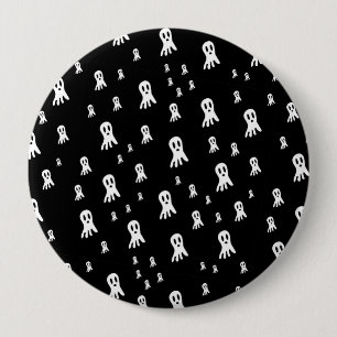 Macaron Rond 10 Cm Illustration de fantôme gothique effrayant