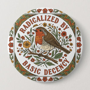 Macaron Rond 10 Cm Illustration d'oiseau radicalisé par la décence él