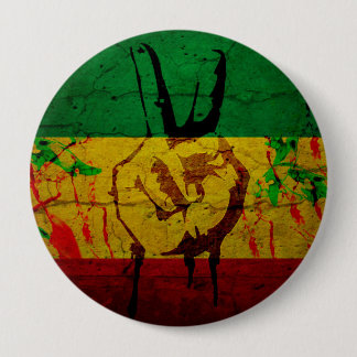 Macaron Rond 10 Cm Insigne de Rastafarian