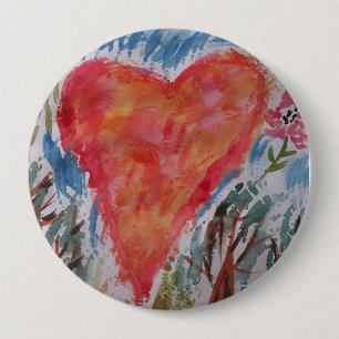 Macaron Rond 10 Cm Insigne du coeur de la planète