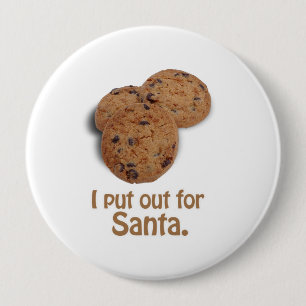 Macaron Rond 10 Cm J'ai éteint pour Père Noël - .png