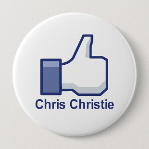 MACARON ROND 10 CM J'AIME CHRIS CHRISTIE